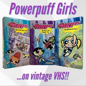 Powerpuff Girls VHS tape set